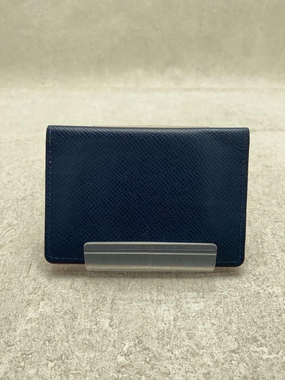 LOUIS VUITTON Organizer de Poche Taiga Navy Blue Cowhide Navy Blue